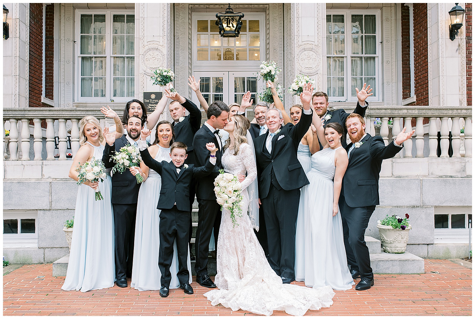 Wedding Party at The Tutwiler Hotel
